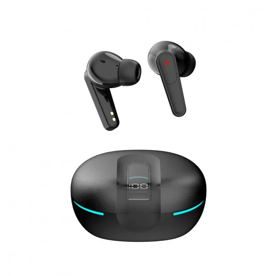 INF TWS Digital Display Bluetooth-hörlurar med ANC+ENC dubbla mikrofoner för brusreducering