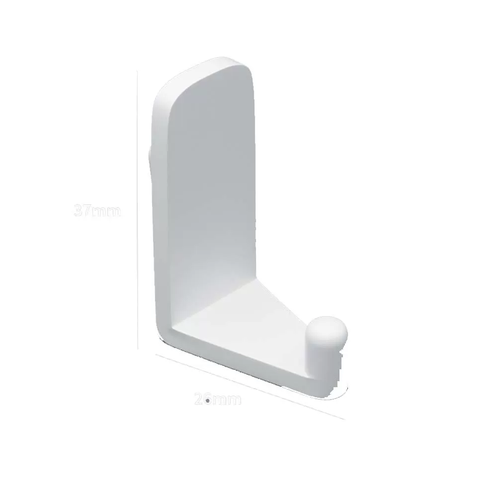 INF Mini Krok för Hålpanel, 5-pack - Perfekt för Kök, Badrum & Kontor Vit