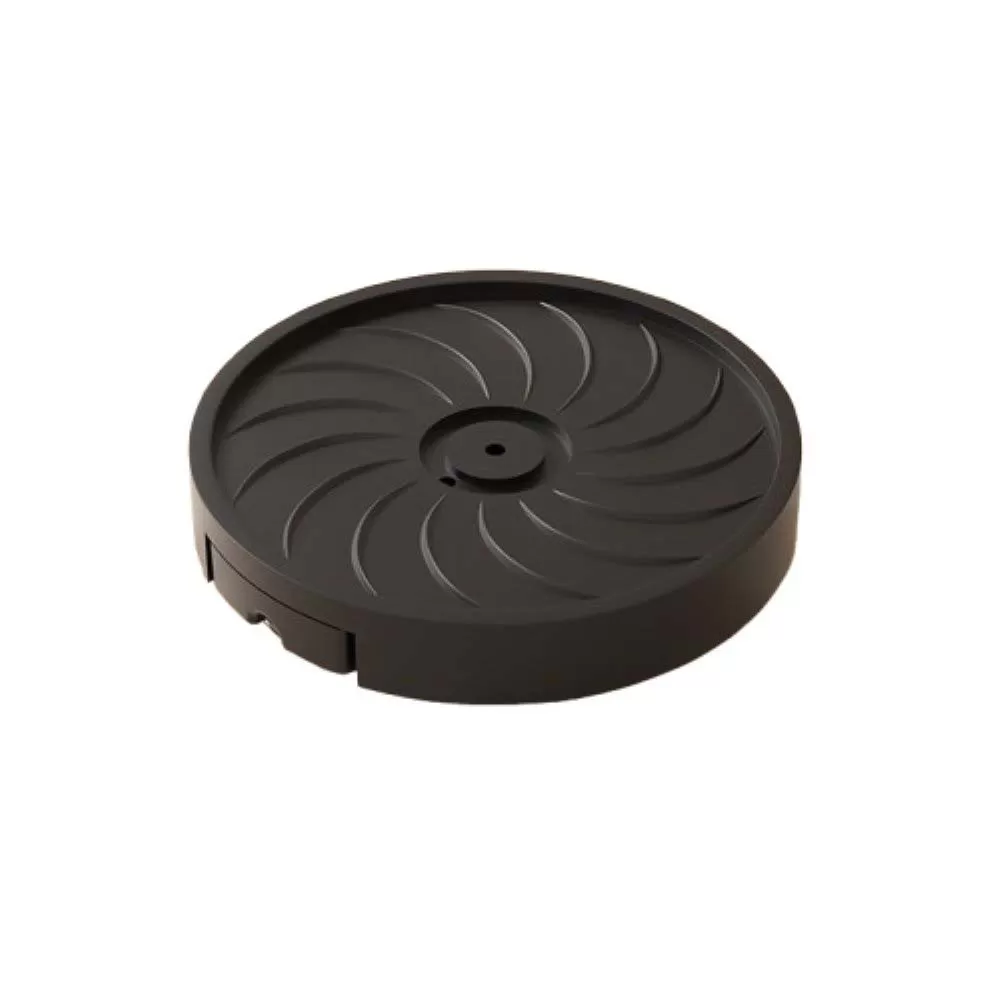 INF Flyttbar blomkruka bas med fyra hjul - Förbättrad rörlighet och bekvämlighet Svart 22 cm