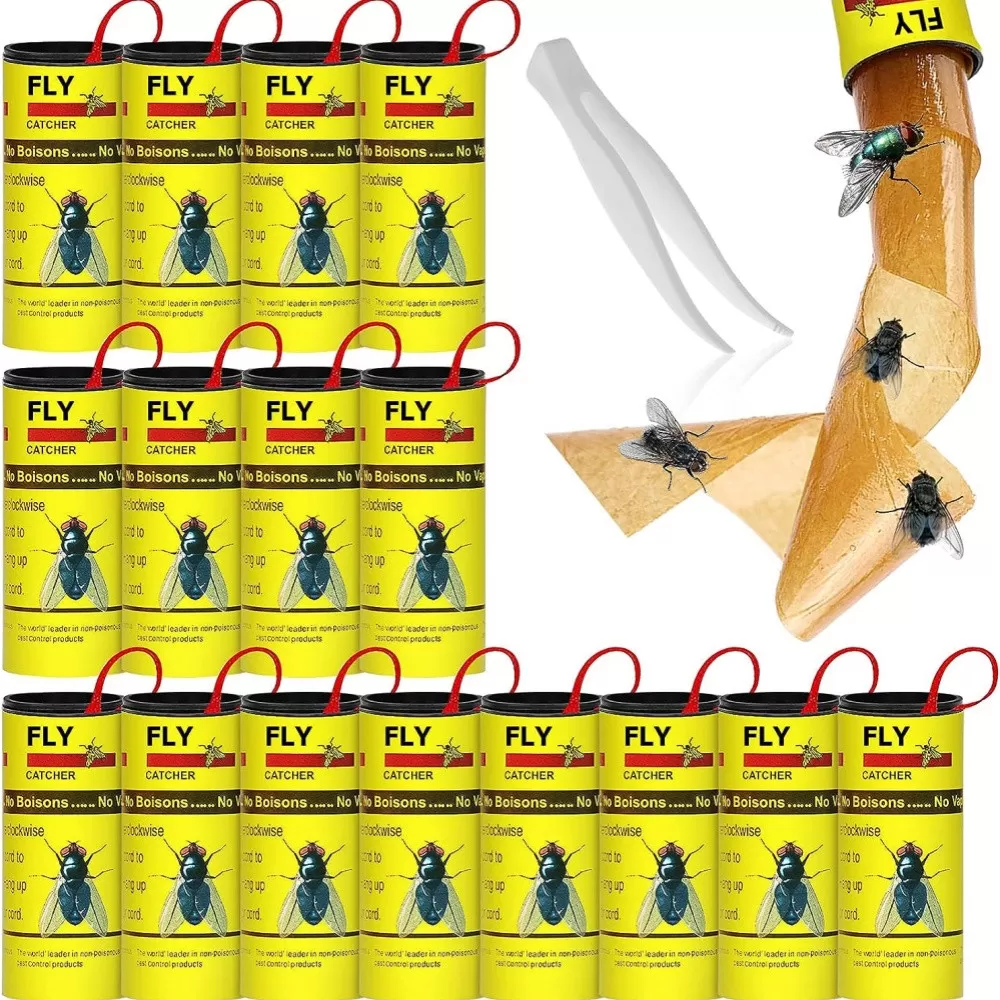 INF Flugfälla flugfångare flugpapper rulle 16-pack