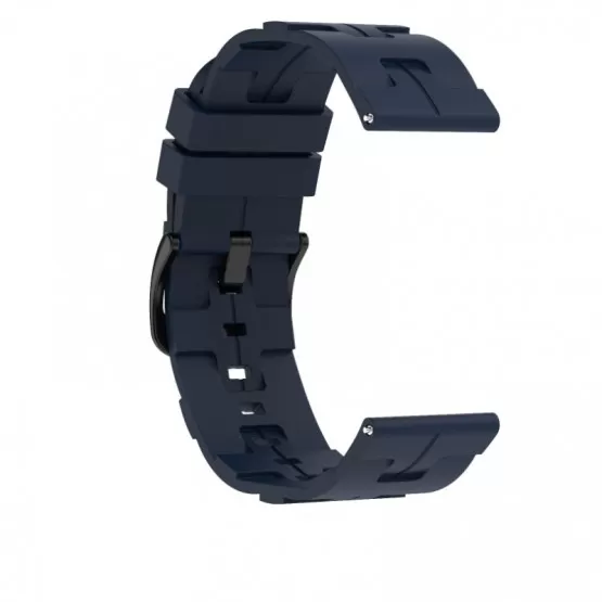 INF Silikonarmband kompatibelt med Samsung, Huawei och Garmin - 20mm/22mm Ersättningsarmband Blå 22 mm