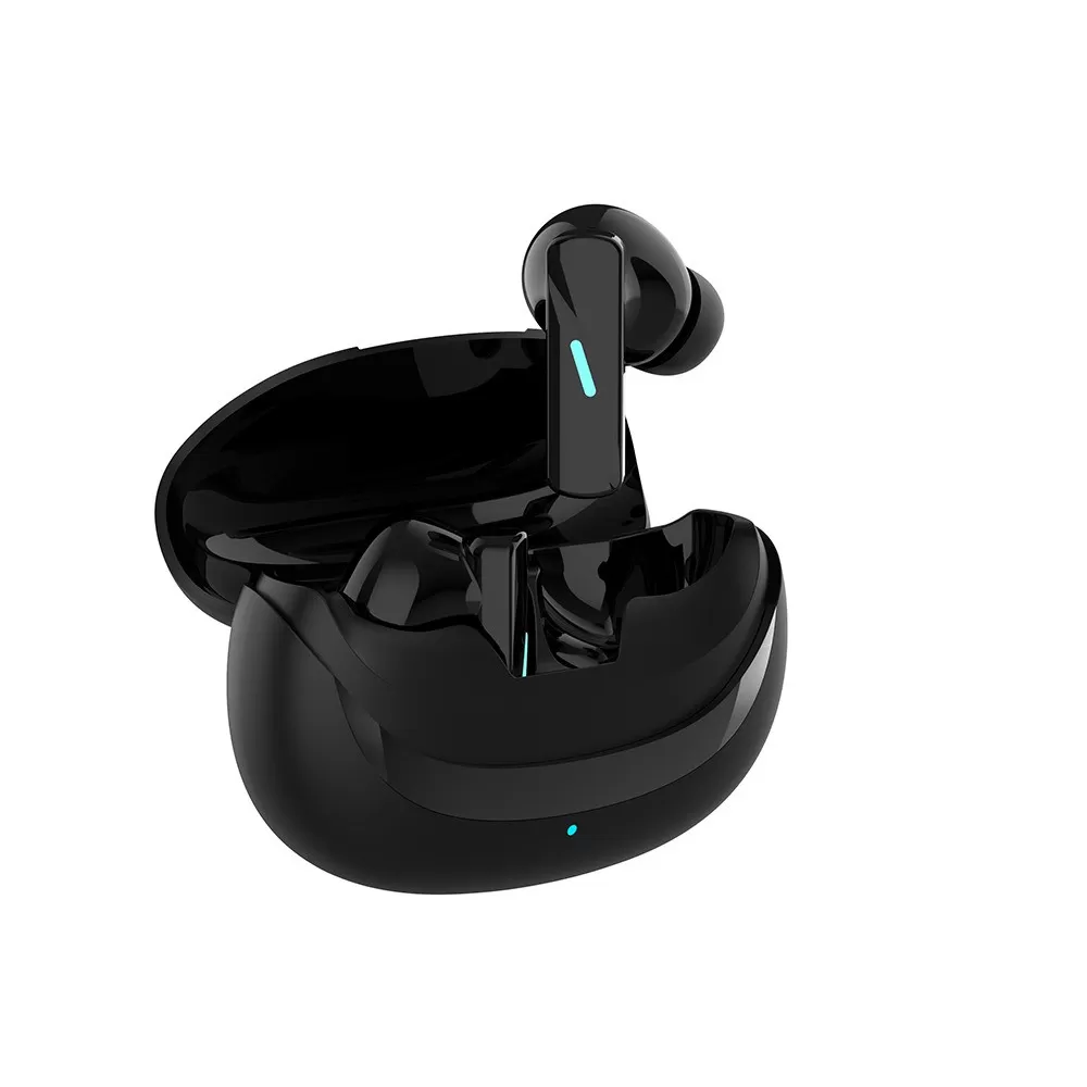 INF Svarta Bluetooth Hörlurar - Låg Strömförbrukning, ANC+ENC Brusreducering