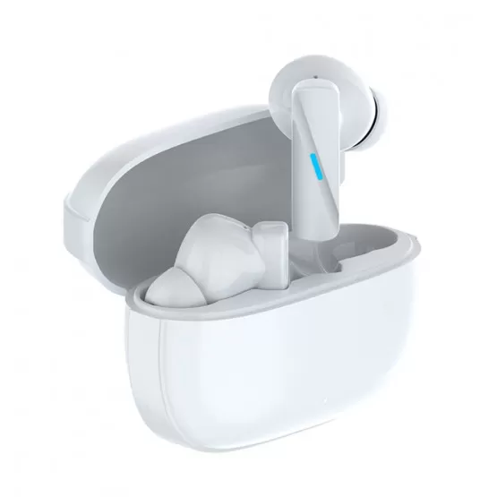 INF Vit Bluetooth Hörlurar med ANC+ENC Brusreducering - Förbättrad Ljudkvalitet