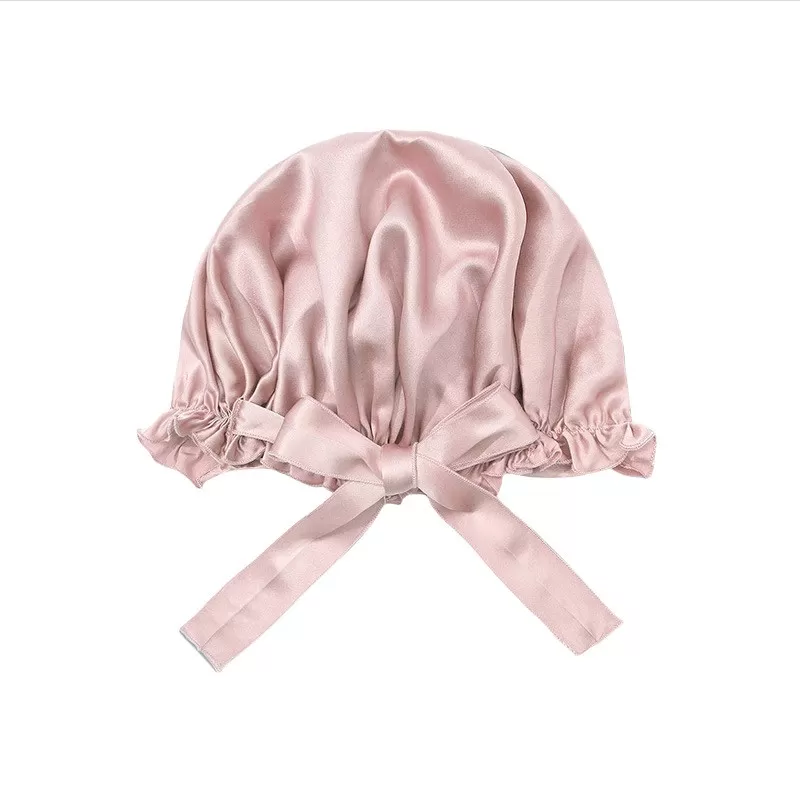 INF 19 Momme Silk Bonnet - Justerbar band för optimal komfort Rosa