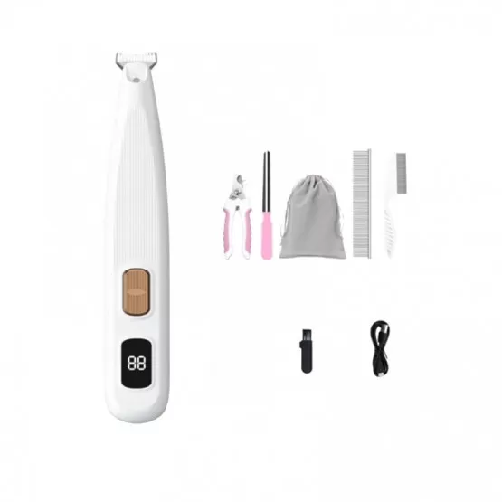 INF Bredblad Pet Paws Digital Display Trimmer - Säker och effektiv tassvård