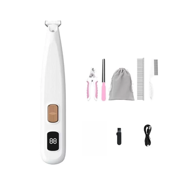 INF Bredblad Pet Paws Digital Display Trimmer - Säker och effektiv tassvård