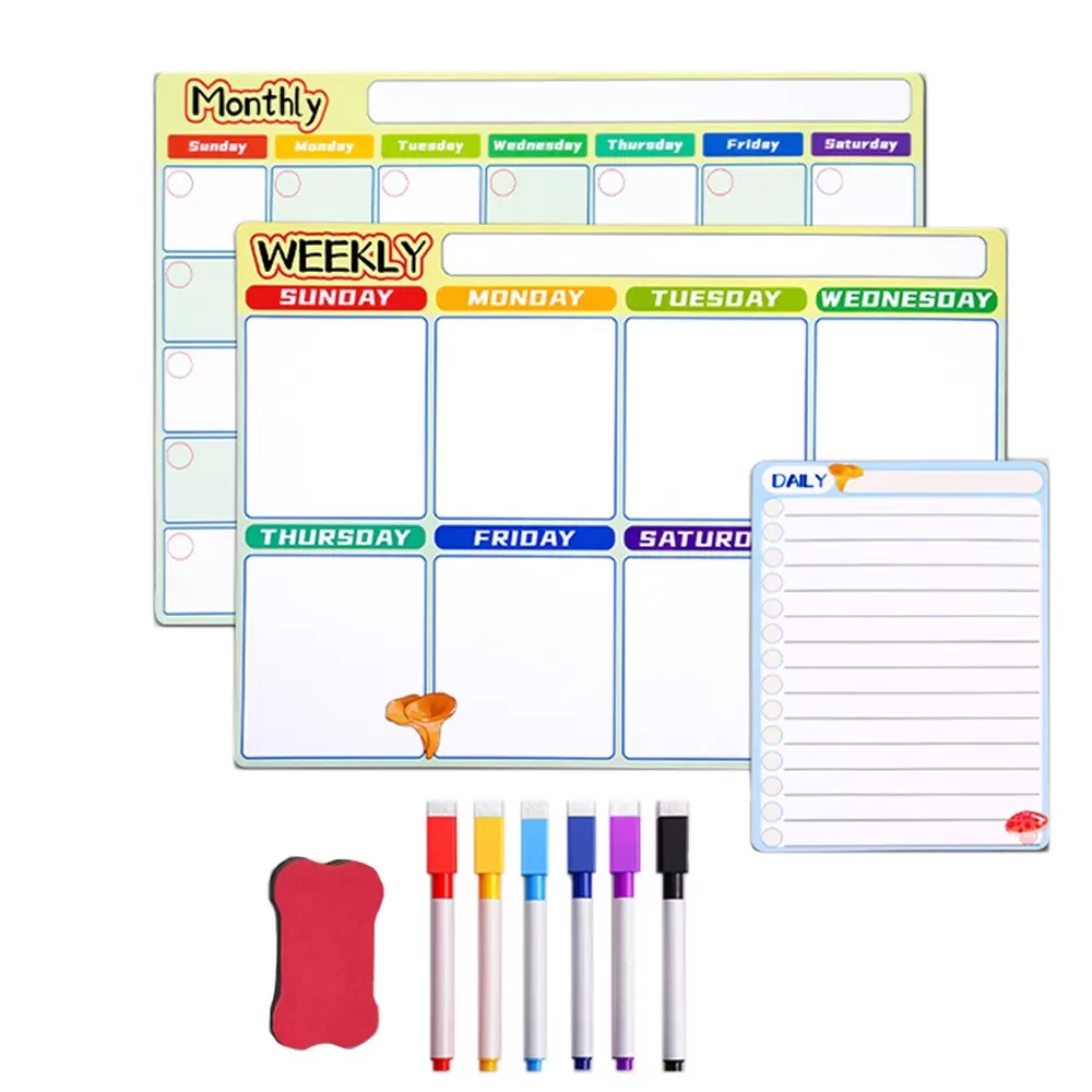INF Magnetisk Kylskåpsmagnet - Planeringstavla Kombination för Effektiv Organisation