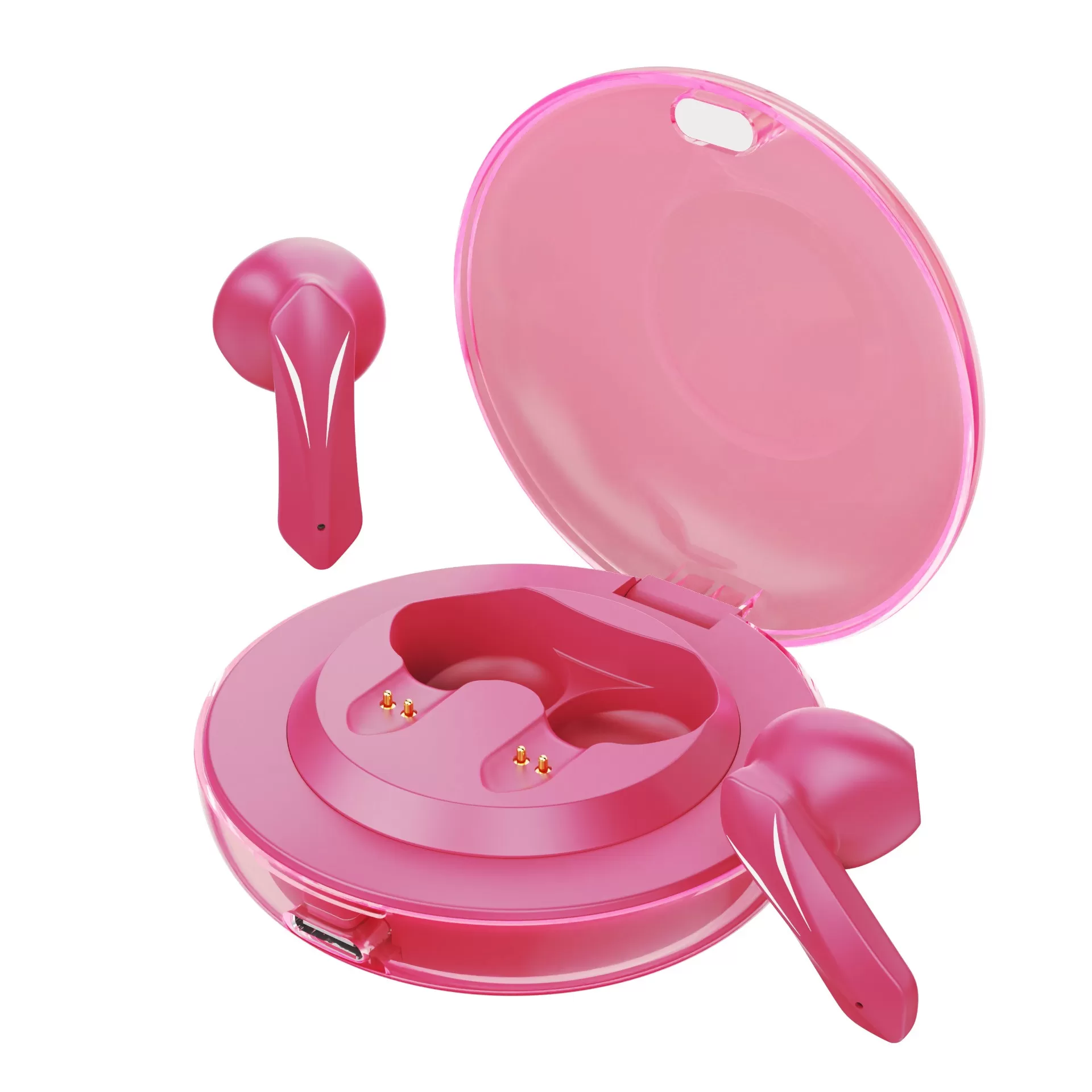 INF Trådlösa Bluetooth-hörlurar för e-sport med HiFi-ljud och anpassningsbar design Röd