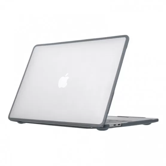 INF Skyddsfodral kompatibelt med MacBook Pro 16 A3186 - Transparent Svart, Stöttåligt och Ventilerande