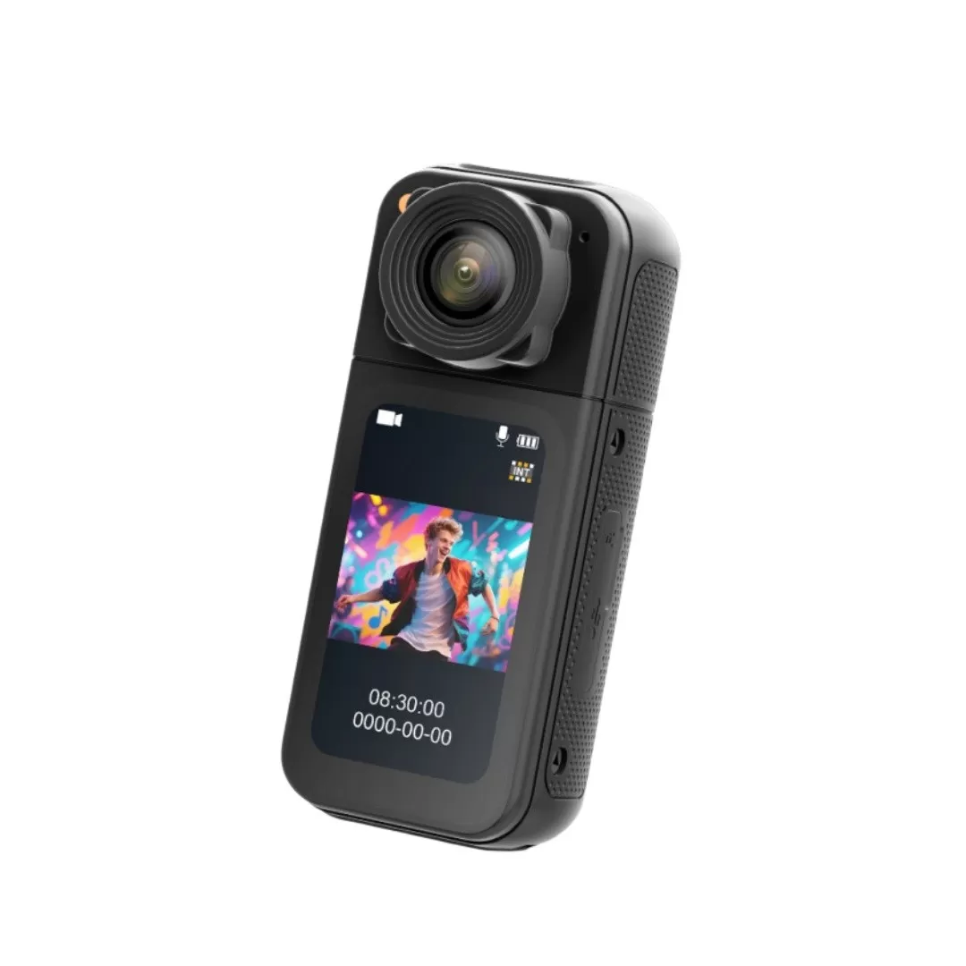 INF Kompakt utomhuscykelkamera med lång batteritid och magnetfäste Svart