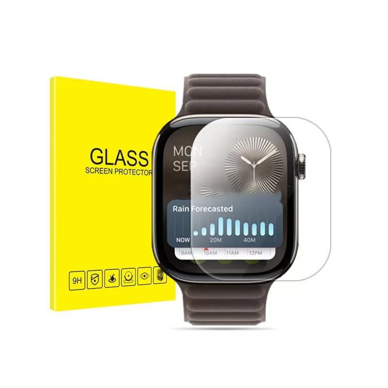 INF iWatch S7/S8/S9 (45mm) Skärmskydd - Vattenfilm, Klar, 2-pack med Enkel Appliceringsram