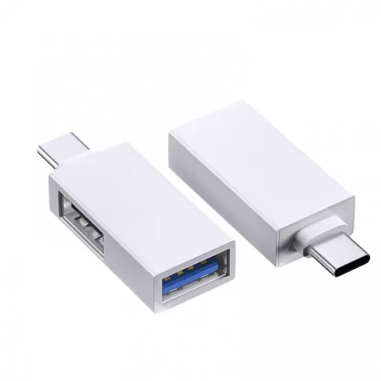 INF TYPE-C till USB 2.0+3.0 Adapter - OTG Hub för Smartphone, Tablet och Laptop - Vit
