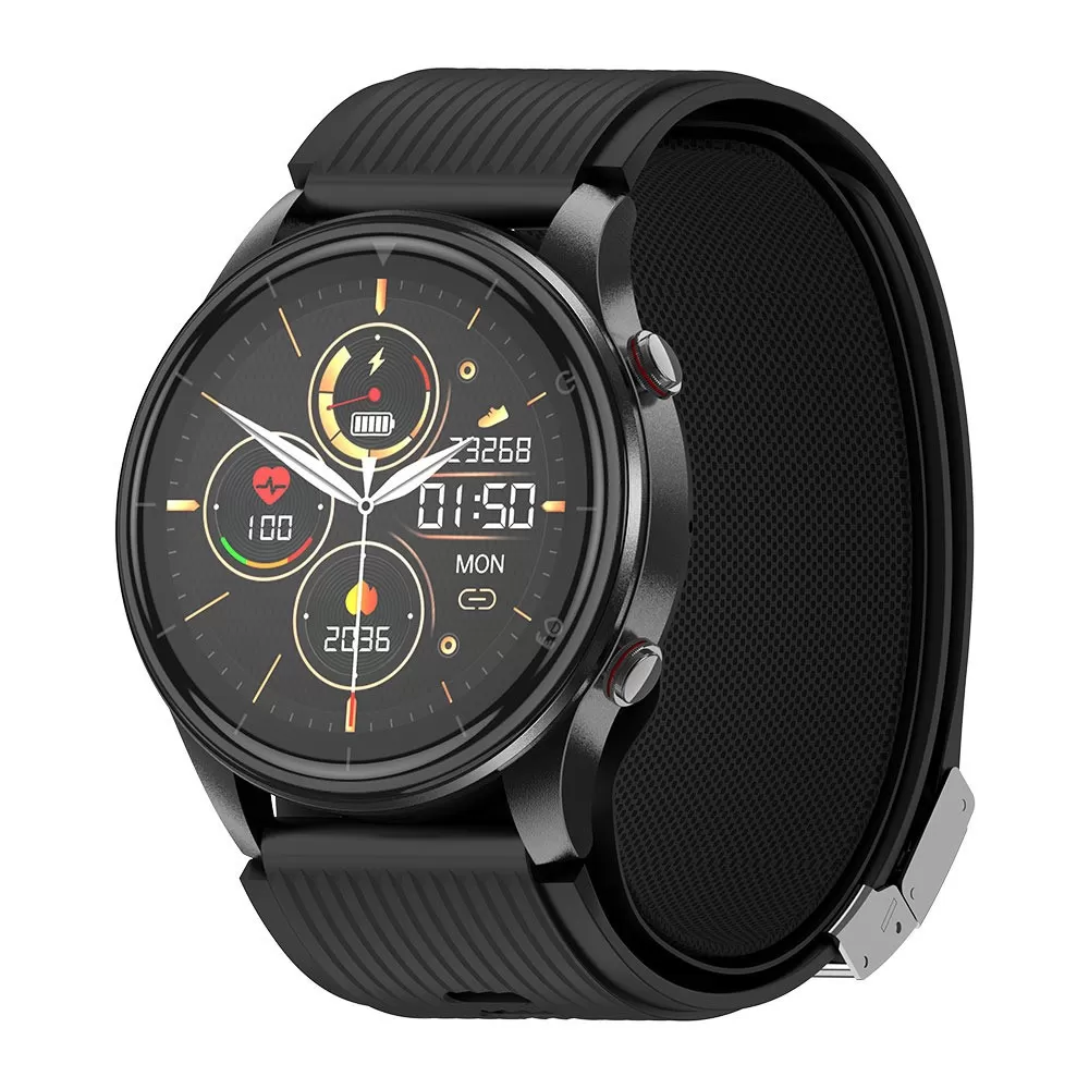 INF AMOLED Smartwatch med Blodtryck, EKG, Bluetooth-samtal, Blodsyre och SOS-funktion