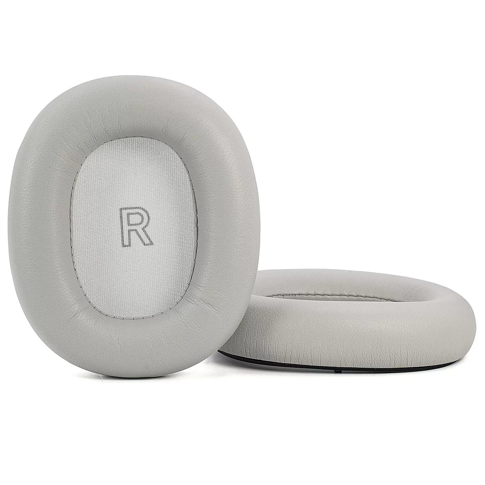 INF 2 st Öronkuddar i lammskinn kompatibla med B&O Beoplay H95 ANC Hörlurar - Magnetiska öronkuddar med minnesskum Grå