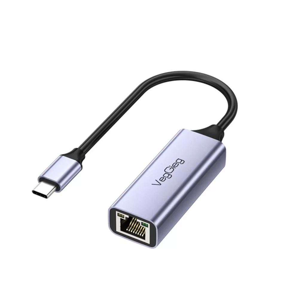 INF Type-C till Ethernet-adapter - 100 Mbps aluminiumlegering