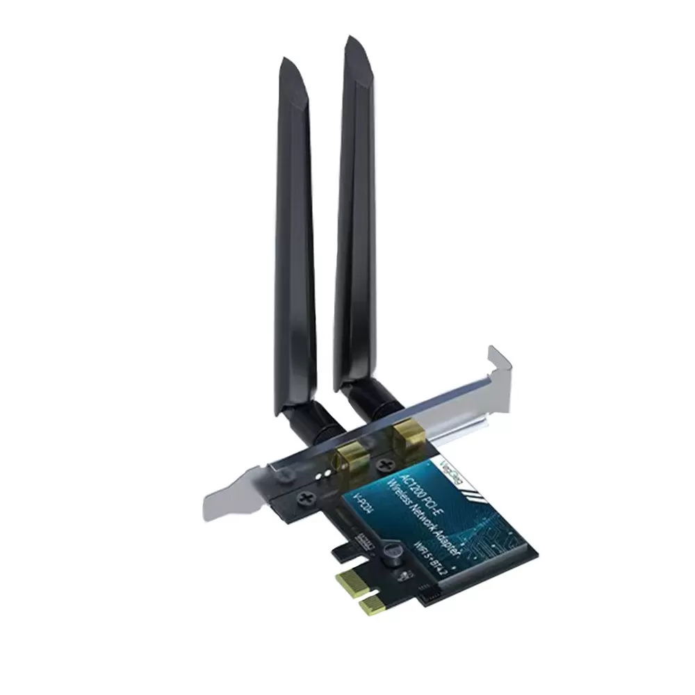 INF AC1200 PCI-E WiFi 5 & Bluetooth 4.2 Adapter - Höghastighets trådlöst nätverkskort