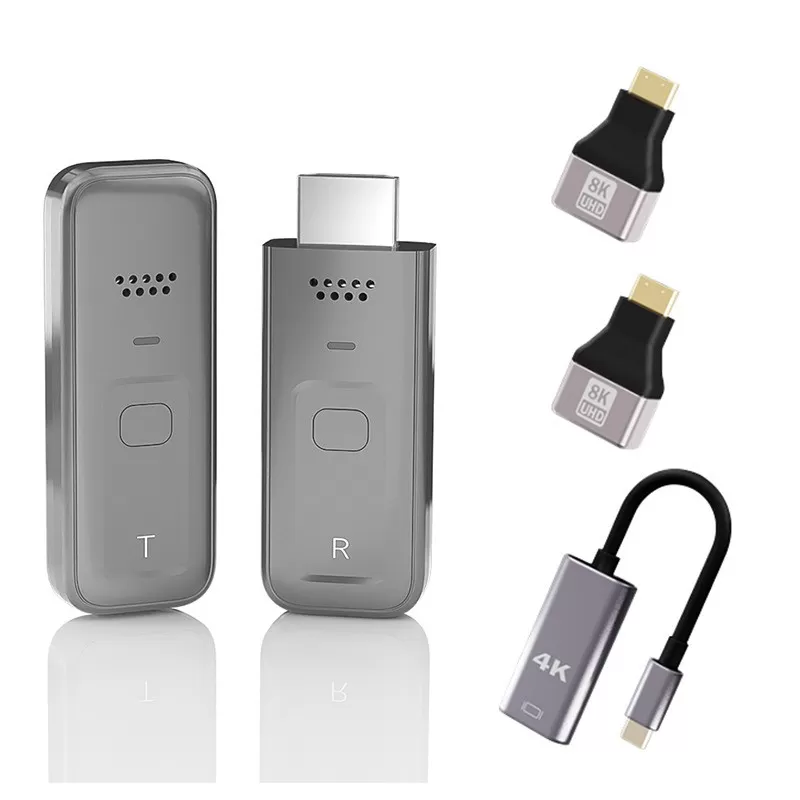 INF Trådlöst HDMI Video Sändar- och Mottagarset - 1080P, Plug & Play med Adaptrar