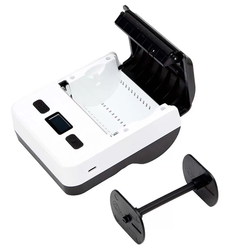 INF 80mm Bärbar Bluetooth Termisk Etikettskrivare - USB + Bluetooth-anslutning