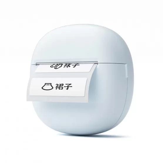INF 58mm Mini Bärbar Termisk Skrivare - Bluetooth Etikett- & Kvittoutskrift Blå