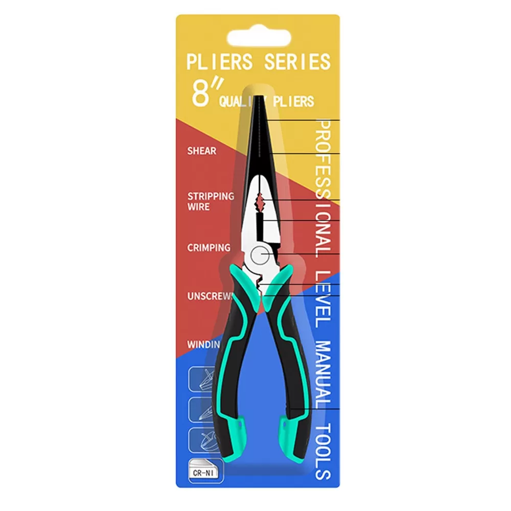 INF 8-tums excentrisk CRV-spetstång - Multifunktionellt verktyg för trådskärning och avisolering