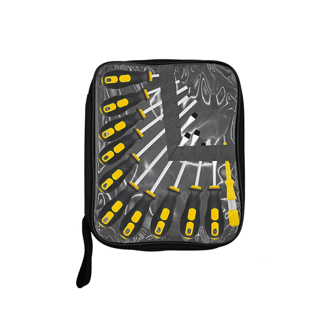 INF 11-delars skruvmejselset med elektrisk testare - Magnetisk, industriell kvalitet