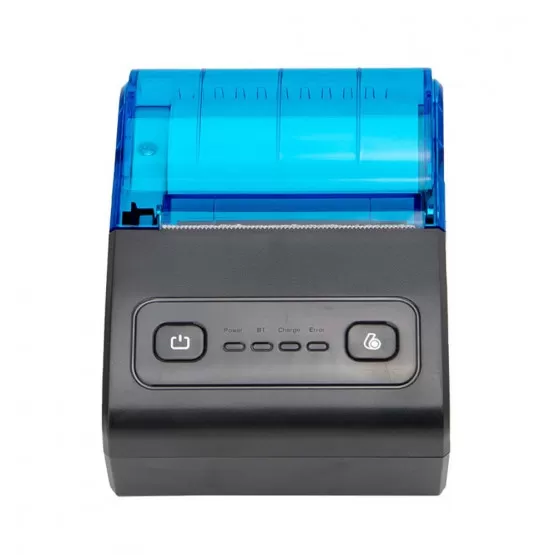 INF 58mm USB+Bluetooth Termisk Kvittoskrivare för POS, Kök och Mobil Utskrift Svart + Blå