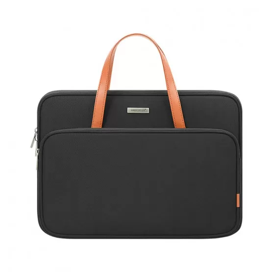INF Svart 13.3/13.6 tums Laptopväska - Polyester, Reptålig & Vattentålig