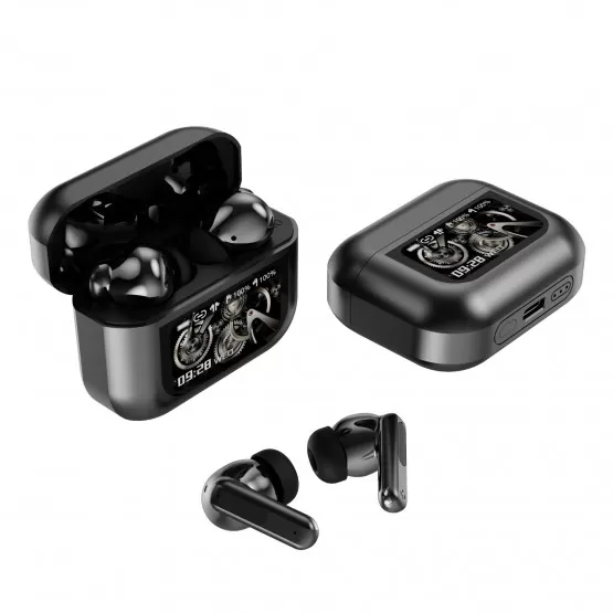 INF X30 Bluetooth 6.0 Trådlösa Hörlurar med ANC & ENC Brusreducering och Lång Batteritid Grå