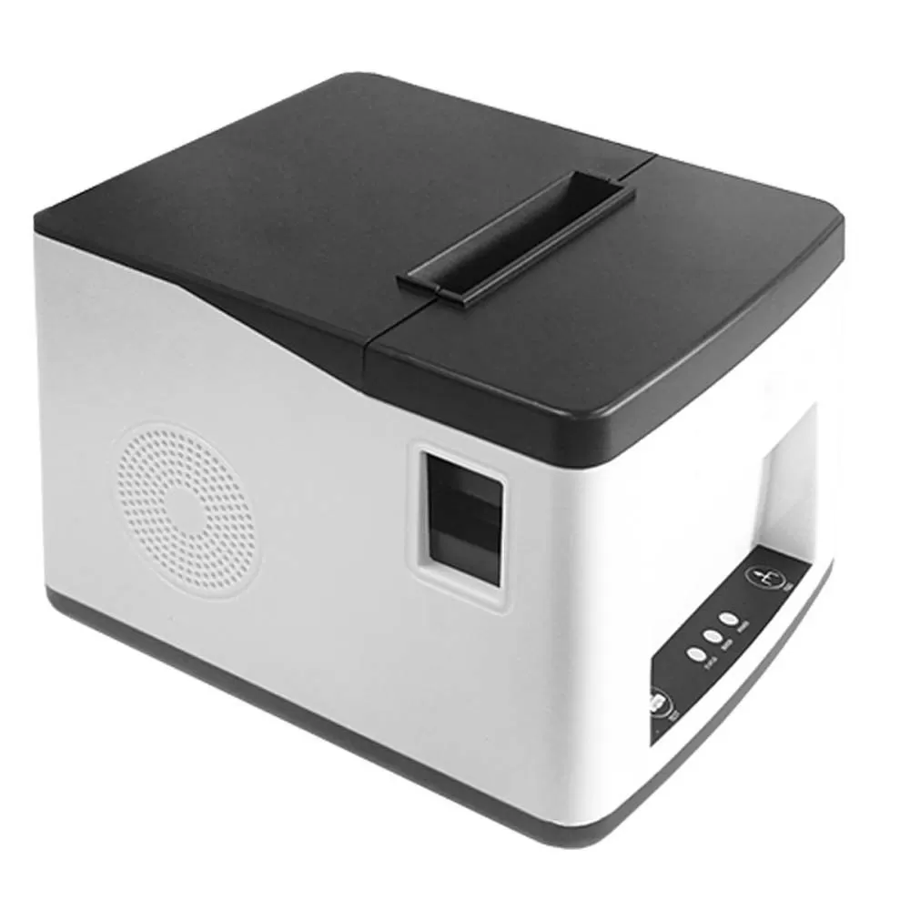 INF 58mm Automatisk Pappersskärning Termisk Kvittoskrivare - USB + Bluetooth Vit+svart