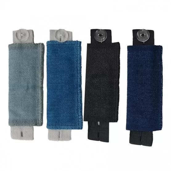 INF Avtagbar midjeförlängare (4-pack) för jeans och byxor