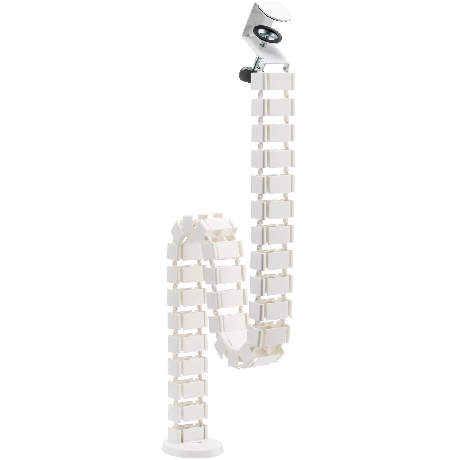 LogiLink Flexibel vertikal kabelkanal för sitt-/ståbord Vit