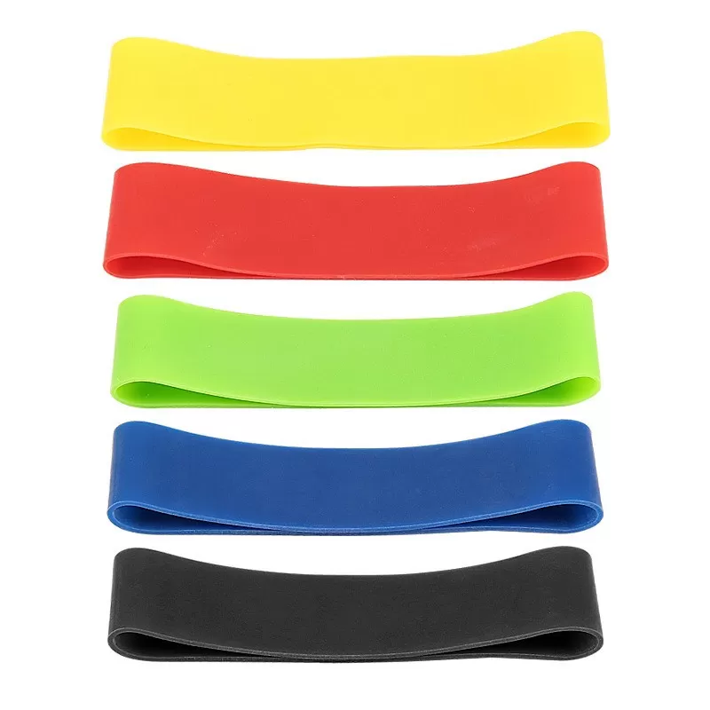 INF Latex Resistance Bands Set om 5 - Finger-, tå- och handgreppsövningsband