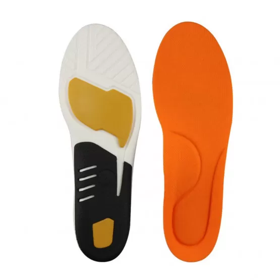 INF Hög Elastisk Memory Foam Andningsbara Stötdämpande Innersulor för Sportskor L
