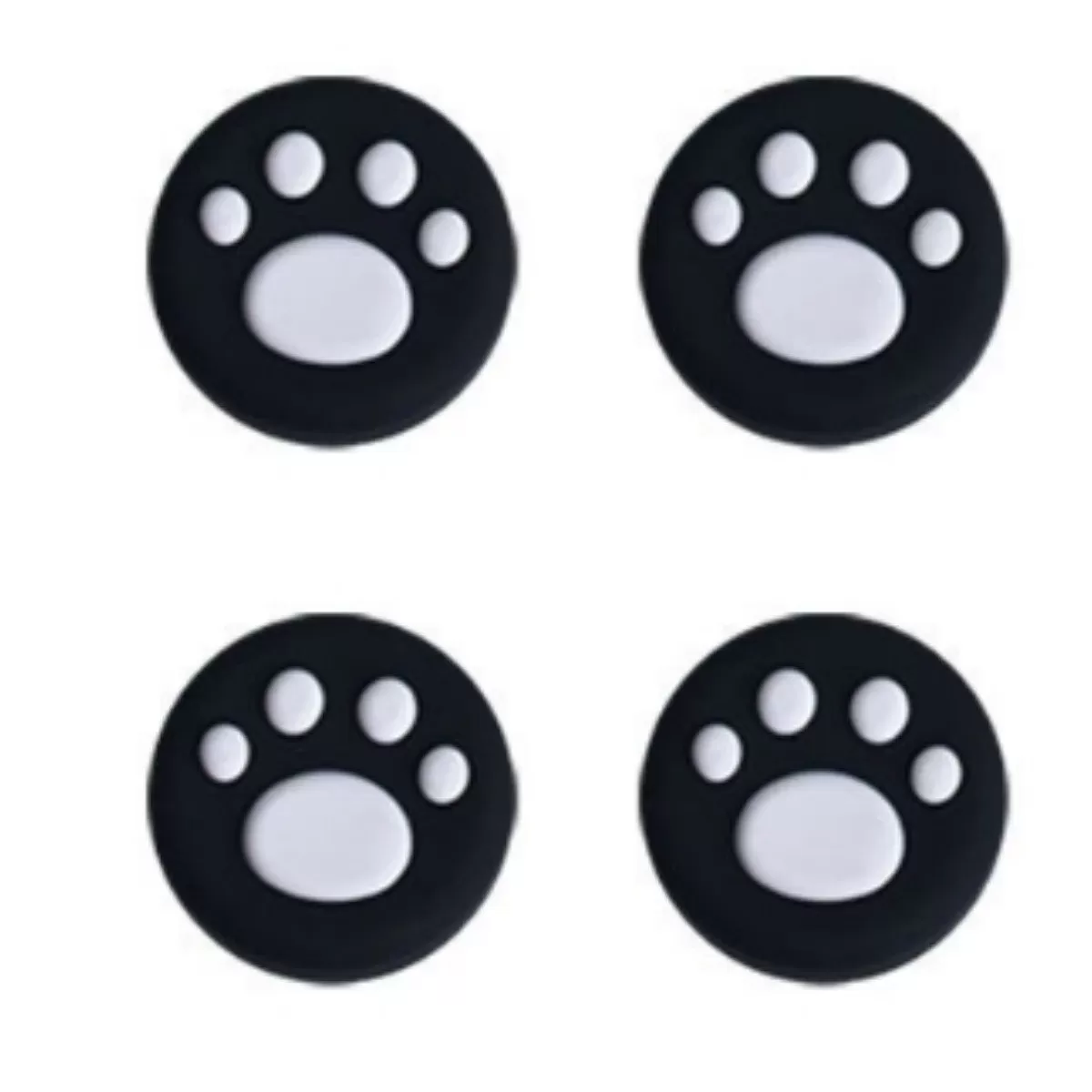 INF 4-Pack Paradise Switch 2 Controller Joystick Skydd - Söta Katt Tass Silikon Tumgrepp Vit+svart
