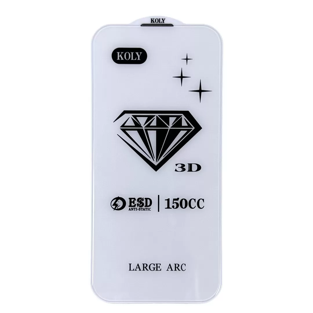 INF 3D Diamant Anti-Spion Härdat Glas Skärmskydd med Dammfilter kompatibelt med iPhone 14 Pro Max (2-pack)