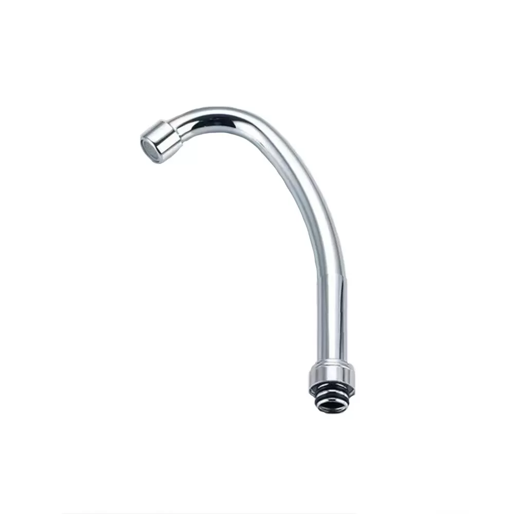 INF Rostfritt Stål Kranpip - 18 Kort Böj med 25 Kopparmutter