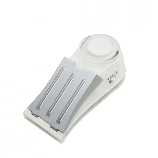 INF Dörrstopp Fönster Vibrationssensor Alarm - 125dB Säkerhetskil med Blinkande Ljus