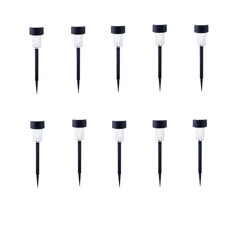 INF 10-pack Solcellsdrivna LED Trädgårdslampor - Färgglad Utomhusbelysning
