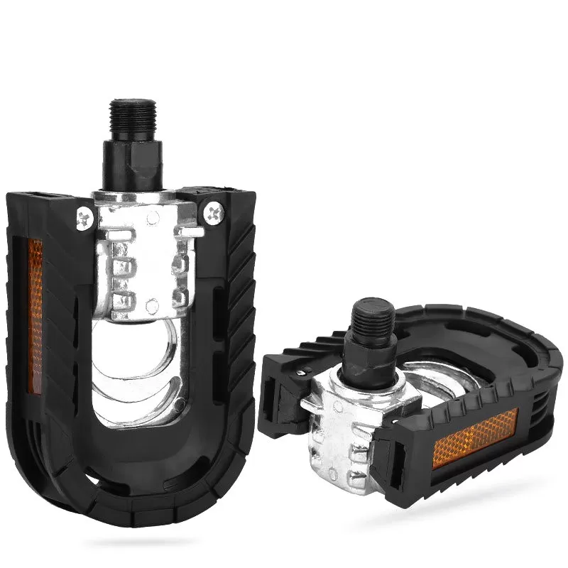 INF Halv Aluminium Hopfällbara Cykelpedaler - Lätta, Halkfria och Lagerförbättrade