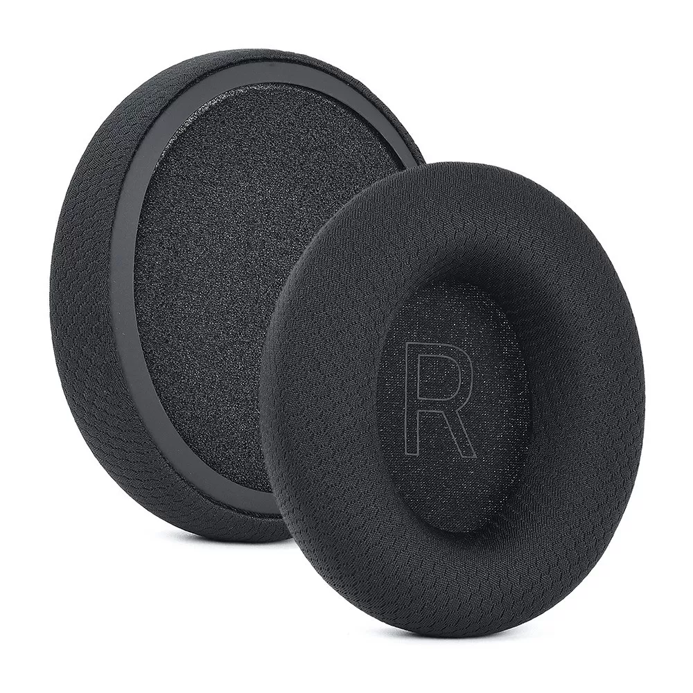 INF 2 st Ersättningsöronkuddar kompatibla med Razer Kraken V4/V4X/V4 Pro/Kitty V2 Pro - Svart Fotbollsnät & Memory Foam