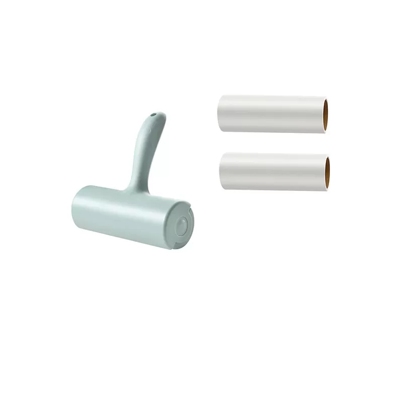 INF 16 cm klädvårdsrulle med 2 påfyllningar - Effektiv borttagning av djurhår och ludd Grön