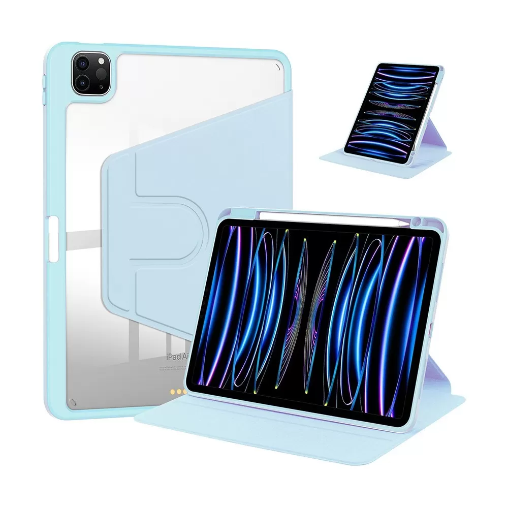 INF Ljusblått Akryl Roterande Fodral kompatibelt med Huawei MatePad Air 11.5" med Pennhållare