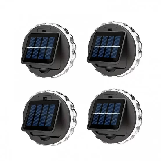 INF LED Petal Solcellsvägglampor Varmvitt (4-pack) - Utomhus Trädgårdsdekor
