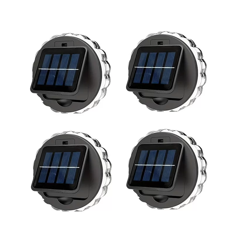 INF LED Petal Solcellsvägglampor - Vitt Ljus (4-pack) för Utomhus Trädgårdsdekoration