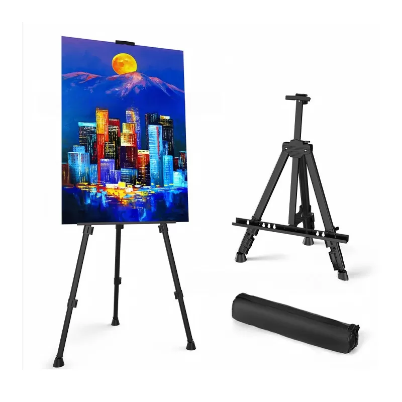 INF Svart Järn Staffli Stativ: Vikbart, Portabelt Display för Skiss och Konst