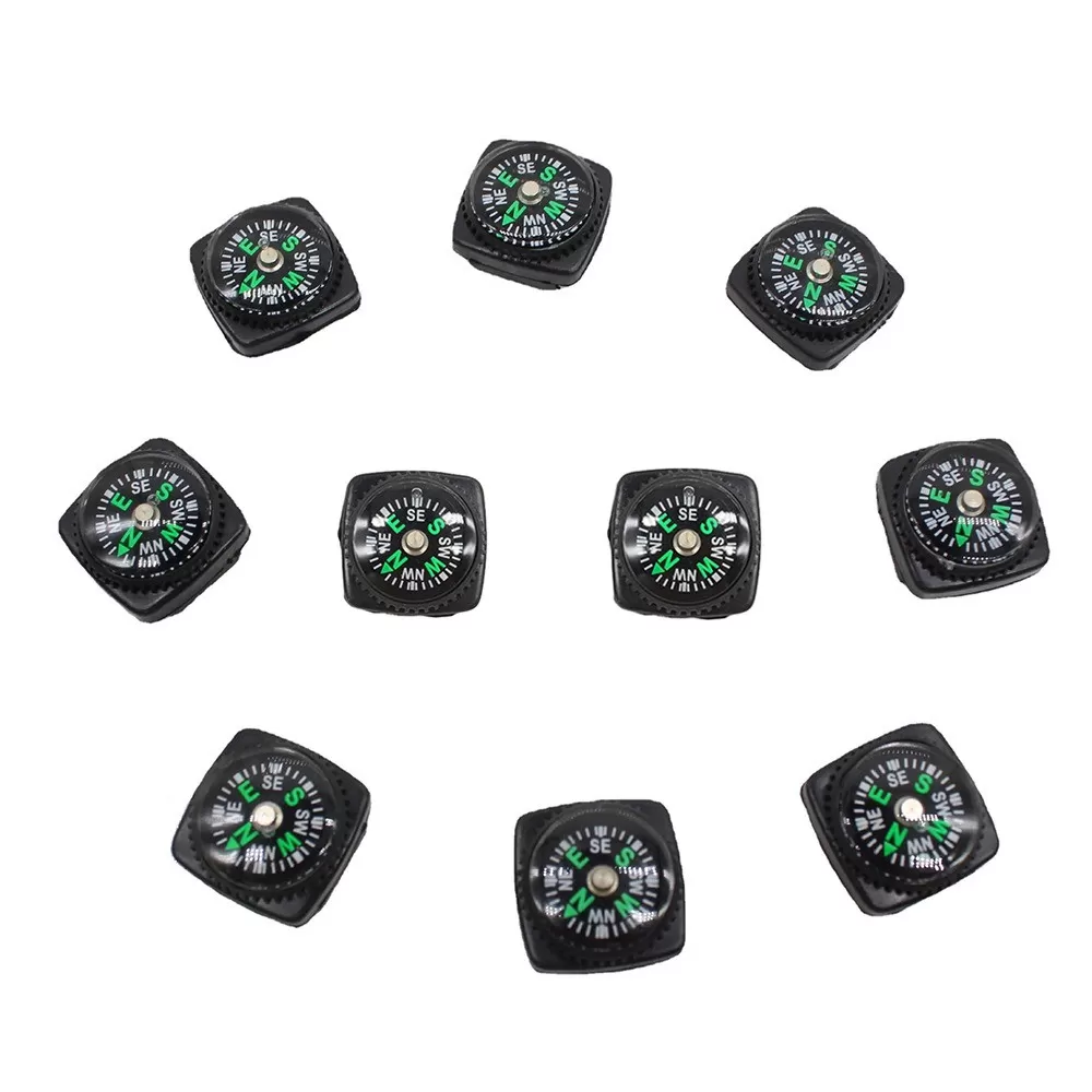 INF 10-pack Mini Nyckelringskompasser - Portabelt Navigationsverktyg för Utomhusäventyr