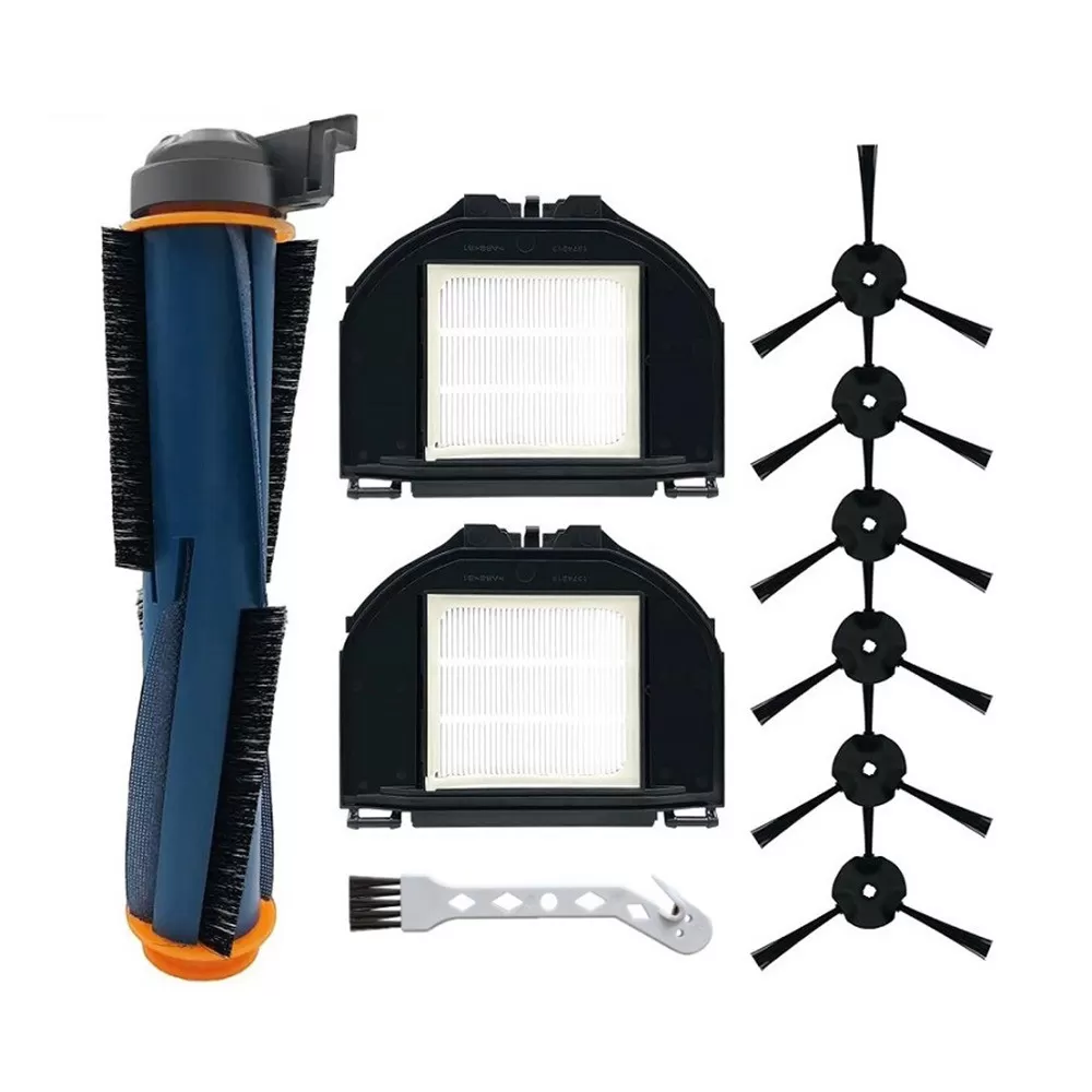 INF Robotdammsugare Tillbehörssats - Kompatibel med Shark RV2310 Matrix / RV2310 - Borste, Filter och Sidoborstar