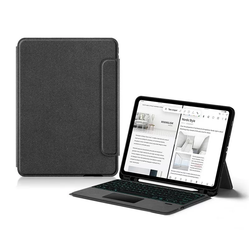 INF 2-i-1 tangentbordsfodral med pekplatta kompatibelt med iPad Air 4/5 10.9" - Bluetooth-tangentbord + skyddsfodral