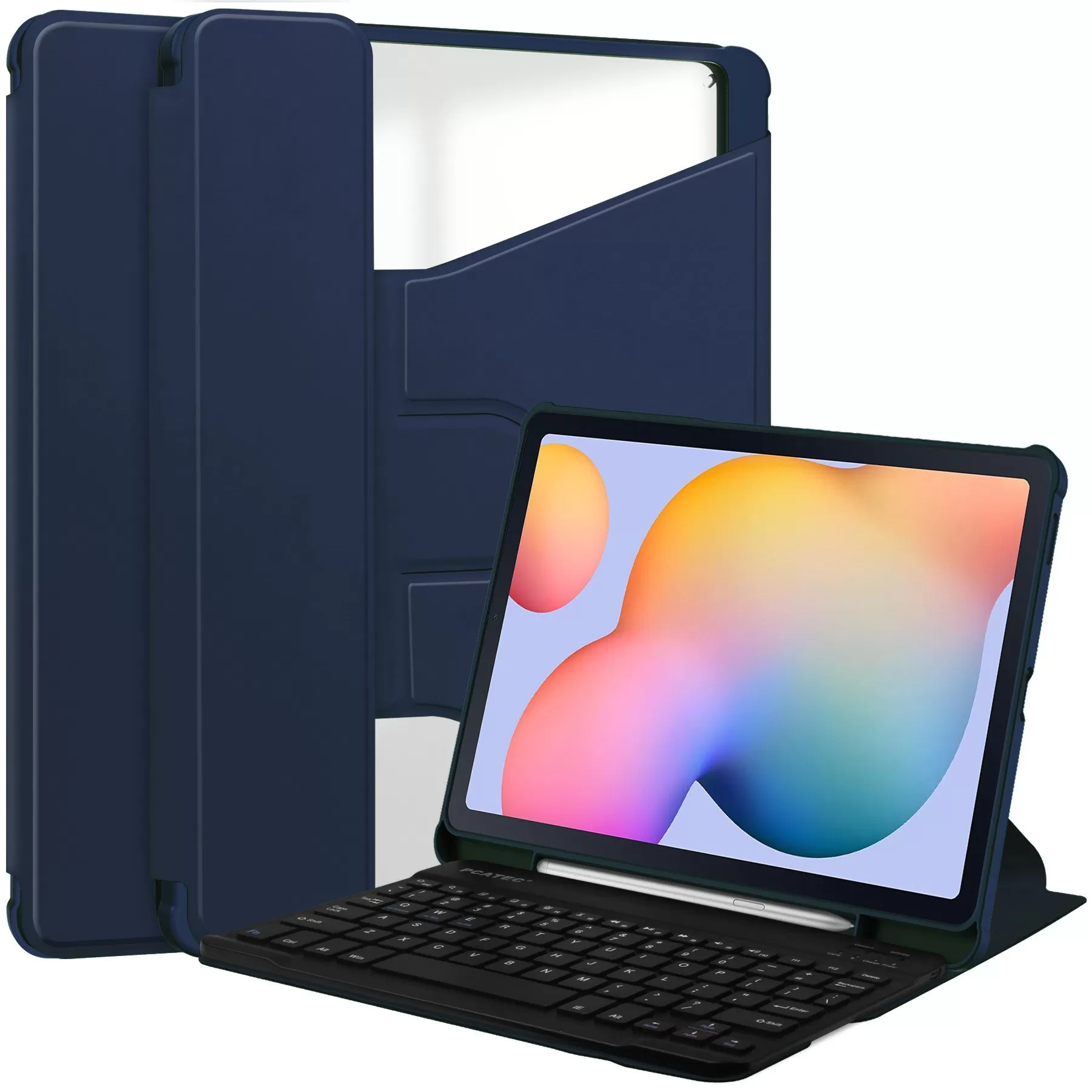 INF 360° Roterande Bluetooth-tangentbordsfodral kompatibelt med Samsung Tab S6 Lite (P610/P615/P613/P619/P620/P625) - Avtagbart