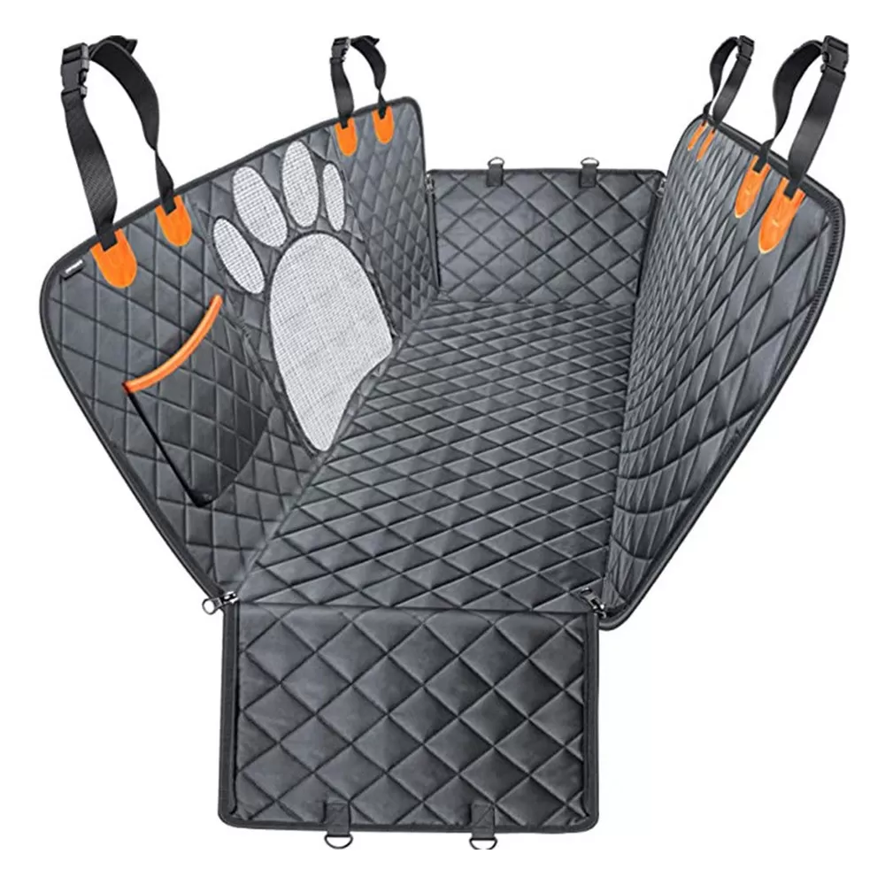 INF Svart Baksätesöverdrag för Husdjur - Vattentätt, Reptåligt Skydd